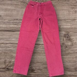 Vintage Justin Women's Red Jeans Size 30x32 Made in Italy Rare